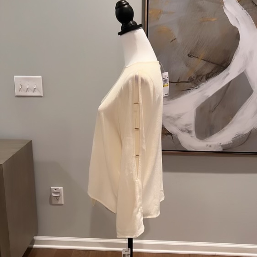 Michael Kors cream blouse, Medium